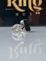 Black Onyx Silver Ring #001