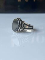 Black Onyx Silver Ring #002 - Image 3