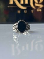 Black Onyx Silver Ring #002 - Image 2