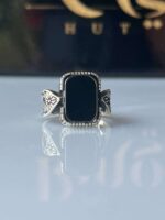 Black Onyx Silver Ring #001 - Image 3