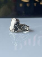 Black Onyx Silver Ring #001 - Image 2