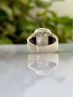 Black Onyx Silver Ring #006 - Image 4
