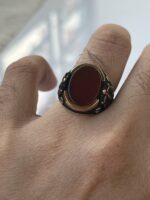 Agate Stone Silver Ring #020 - Image 4