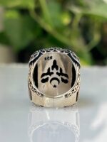 Tiger Eye Stone Silver Ring #024 - Image 5