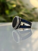 Black Onyx Stone Silver Ring #026 - Image 3