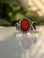 Agate Stone Silver Ring #32 - Image 3
