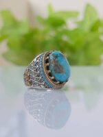 Turquoise Stone Silver Ring #047