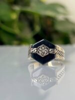 Cat's Eye Stone Silver Ring #042 - Image 4