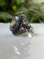 Mystic Topaz Stone Silver Ring #037 - Image 4