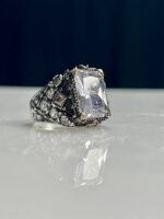 Zircon Stone Silver Ring #054