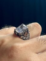 Zircon Stone Silver Ring #054 - Image 6