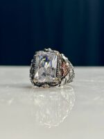 Zircon Stone Silver Ring #054 - Image 3