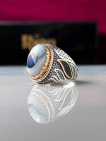 Sulaimani Agate Silver Ring - Image 4