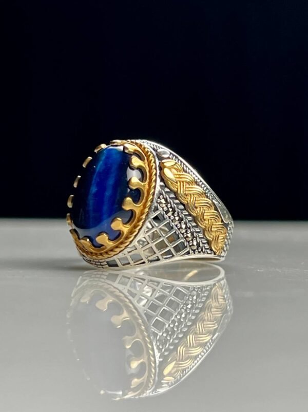 Cat's Eye Stone Silver Ring