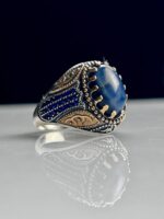 Cat's Eye Stone Silver Ring #079