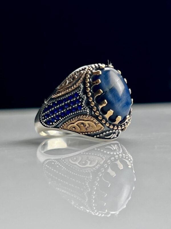 Cat's Eye Stone Silver Ring