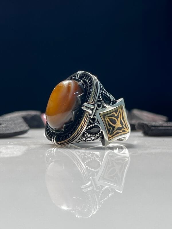 Sulaimani Agate Stone Ring