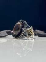 Sulaimani Agate Stone Ring  #085 - Image 2