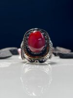 Agate Stone Silver Ring - Image 2