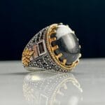 Sulaimani Agate Silver Ring #098