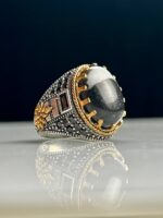 Sulaimani Agate Silver Ring #098