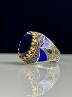 Cat's Eye Stone Silver Ring #109 - Image 3