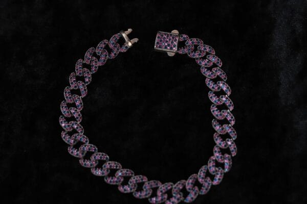 Turkish Silver Bracelet with Zircon Stone