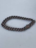 Turkish Silver Chain Bracelet with Zircon Stone #113 - Image 3