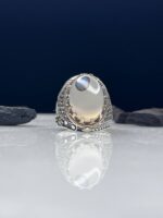 Yemeni Agate Silver Ring #025 - Image 2