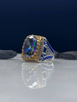 Mystic Topaz Silver Ring