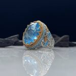 Aquamarine Silver Ring #032