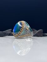 Cat's Eye Silver Ring #033