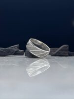 Band Silver Ring #037 - Image 2