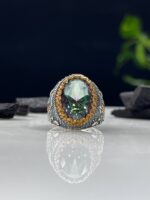 Mystic Topaz Stone Silver Ring #048 - Image 3
