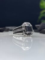 Zircon Stone Silver Ring #076 - Image 4