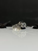 Black Onyx Stone Silver Ring #095 - Image 2