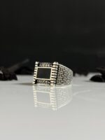 Black Mina Silver Ring #097 - Image 2