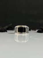 Black Mina Silver Ring #096 - Image 2