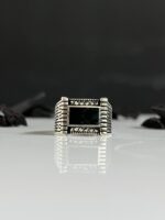 Black Mina Silver Ring #097 - Image 3