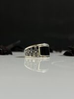 Black Mina Silver Ring #096 - Image 3