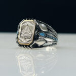 Bismillah Engraved 925 Silver Ring #126