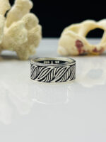 Exclusive Design Turkish Silver Band Ring #132 - Image 2