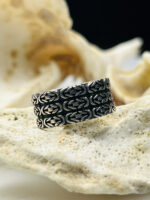 Exclusive Design Turkish Silver Band Ring #133 - Image 3