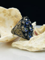 Mystic Topaz Stone Silver Ring #135 - Image 4