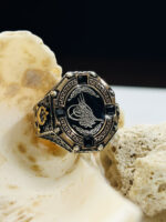 Tughra Symbolize 925 Silver Ring #137 - Image 2