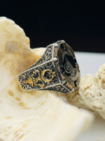 Tughra Symbolize 925 Silver Ring #137 - Image 3