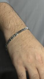 Turkish Silver Classic Link Silver Chain Bracelet #120 - Image 3