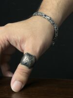 Turkish Silver Chain Bracelet #114