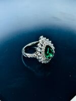 Mahidevran Sultan ZIRCON STONE Silver Ring #168 - Image 2
