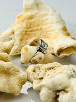 WHITE ZIRCON STONE 925 SILVER RING #167 - Image 3